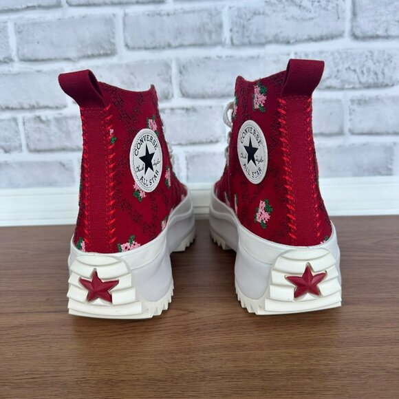 ⭐CONVERSE Run Star Hike Hi Platform Rose Cross Stitch Sz 9.5 Men's Shoes A14885C - Picture 5 of 10
